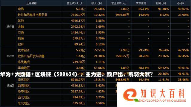 华为+大数据+区块链（300634），主力进，散户出，或将大涨？