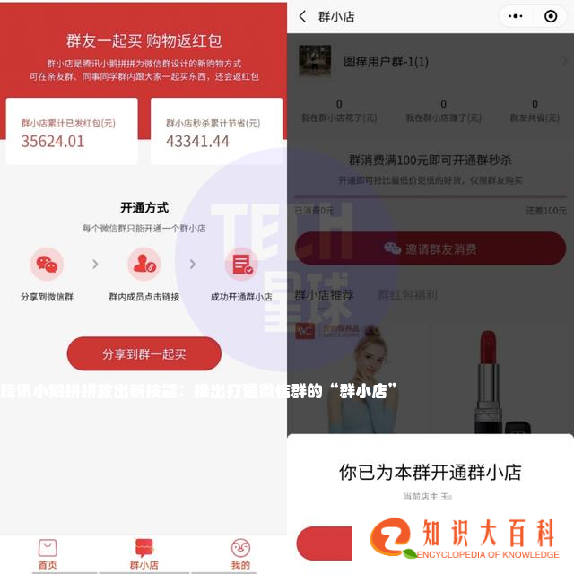 腾讯小鹅拼拼放出新技能：推出打通微信群的“群小店”